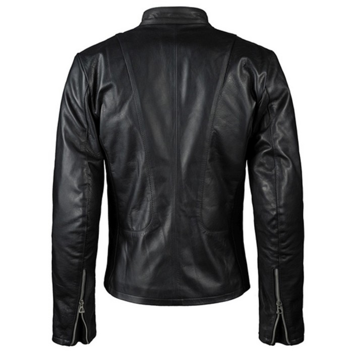 Black Leather Biker Jacket